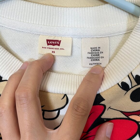 Levi's Disney Mickey and Friends Pullover Sweatshirt - Women's Size XS - Picture 10 of 12